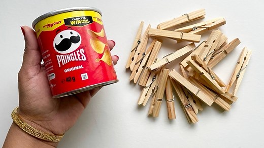 4.4K views · 61 reactions | DIY Beautiful Craft Idea Using Waste PRINGLES can ❤️ #Amazing #diy #idea #bestoutofwastre | RNS crafts | Facebook