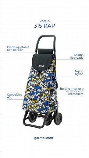 Carrito de la compra urbano y resistente | Compatible con 8 chasis distintos
