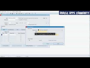 Copy Routing - Oracle Bills Of Material