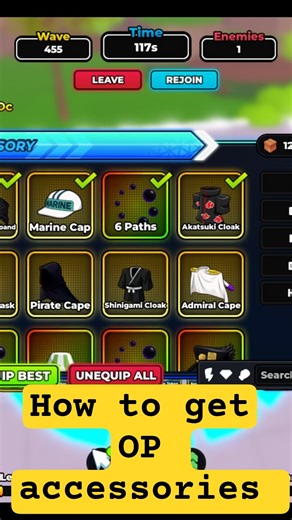 How to Get OP Accessories in Anime Destroyers