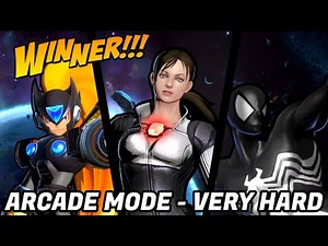 UMVC3 - ARCADE MODE - JILL/ZERO/SPIDER-MAN!