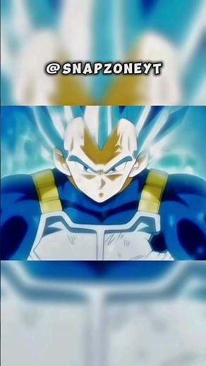 Vegeta transforms into Super Saiyan Blue Evolution for the first time 🔥 #dragonball #anime #shorts