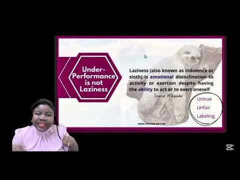 YOU ARE NOT LAZY - WEBINAR EXCERPT