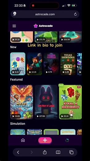 Astrocade Build Your Own Games with ai and publish them #viral #gamedevelopment #fyp #website