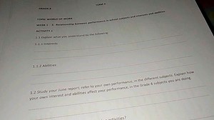 GRADE 8 TERM 3: WORLD OF WORKWeek 1-3: Relationship between p... | Filo