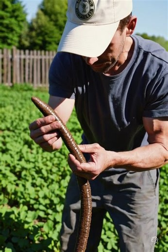 🌱 Farmer Finds GIANT Worm! 🪱 Unbelievable Discovery in the Field