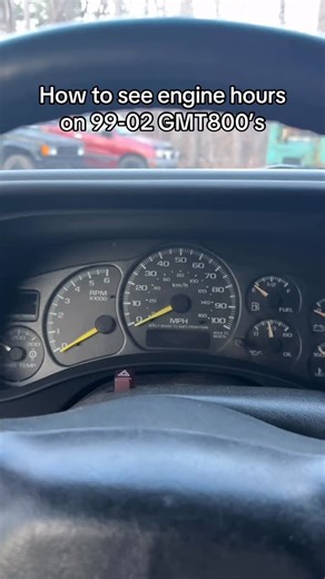 The Questionable Craftsman on Instagram: "How to see engine hours on 99-02 Chevy Silverado, Tahoe, Surburban, GMC Sierra, & Yukon #chevy #silverado #gmc #gmt800 #truck"