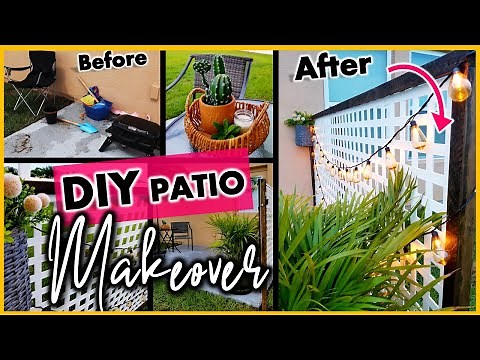 DIY Patio Makeover On A Budget | Outdoor Decorating Ideas 2021