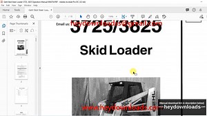 Gehl 3725 3825 Skid Loader Operator's Manual 906376 - PDF DOWNLOAD