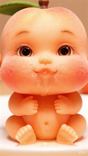 "Just a little peach baby making a splash! 🍑💦" #3danimation #cartoon #adorable