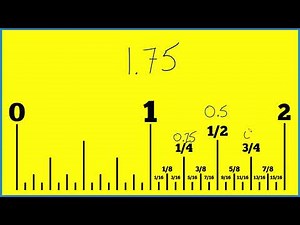 How to Find 1.75 Inches on a Ruler or Tape Measure