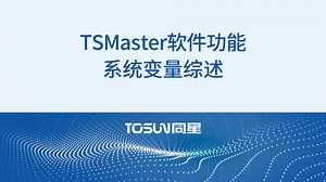 TSMaster软件功能——系统变量综述