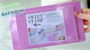 5.1K views · 50 reactions | Sweet Stamp!  Created by the lovely Amy of Amy Cakes in Ireland, these embossers are the perfect way to imprint any message on any cake or cookie. Simply lay the lettering out, pick it up with the magically sticky board and imprint the whole message at once.  Shop here - https://bit.ly/3t8y2EU  #evilcakegenius #sweetstamp #cakedecorating #caketools #cakeproducts | Evil Cake Genius | Facebook