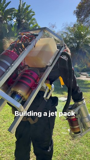 8.1K views · 69 reactions | Homemade jetpack, how to make a flying jet pack #reels | Hunter Kowald | Facebook