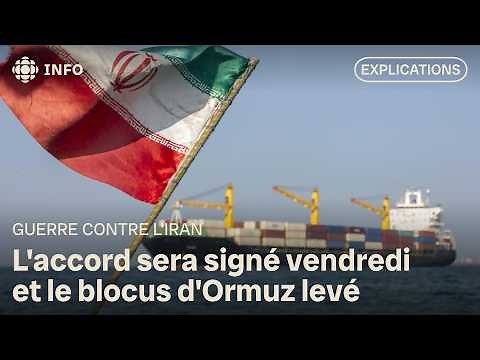 Accord de paix conclu entre les États-Unis et l’Iran : résumé de Marie-Eve Bédard