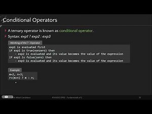 2.3 - Operators in C - PPS