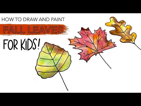 Easy Fall Leaves! How To Draw And Paint Them!