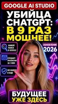 Google AI Studio обновление 2026 #продвижение #психология #smm
