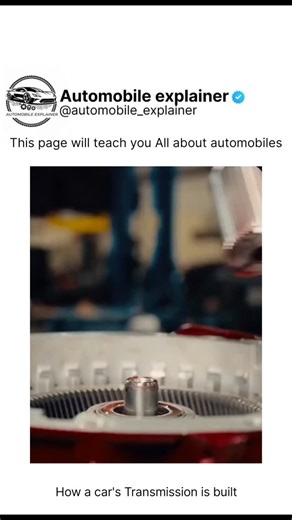 @automobile_explainer on Instagram: "Ever wondered how all that power gets from your engine to the wheels? 🏎️ Gear up as we take a deep dive into the fascinating world of automotive engineering to see exactly how a car’s transmission is built. From the intricate alignment of the gear sets to the heavy-duty assembly of the housing, witness the precision and mechanical artistry required to keep your ride shifting smoothly. Whether you're a hardcore gearhead or just curious about what’s under the 