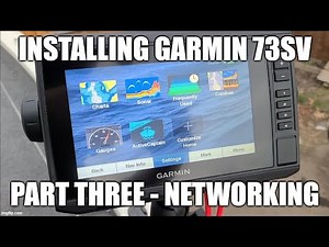How to install Garmin ECHOMAP UHD 73sv - Part 3 (networking and rod holders)