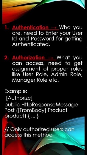 Authentication and Authorization in Dot Net Core API