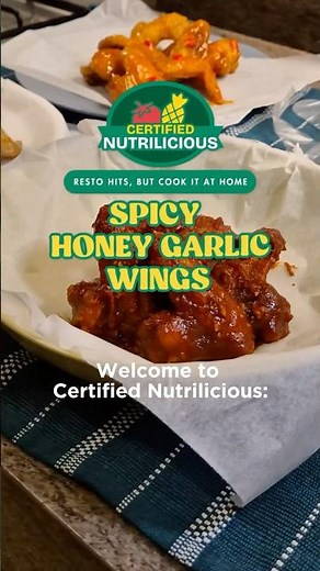 Del Monte Kitchenomics #CertifiedNutrilicious Spicy Honey Garlic Wings 🍗