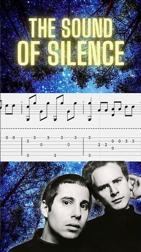 The Sound Of Silence Fingerstyle Tab On Screen | Simon & Garfunkel's Classic on Guitar