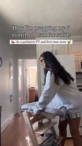 Is your baby getting ready to start solids? 👀🍴 Starting solids isn’t just about the food, it’s about being ready. Paediatric physiotherapist, first-time mum, and Lovevery Expert @dr.maralamani is helping her baby practise the skills that lay the foundation for safe and enjoyable mealtimes: ✨ Sitting upright in the high chair without slouching or leaning, with 90-degree angles at the hips, knees, and ankles. ✨ Plenty of tummy time to encourage strong head and neck control. ✨ Practising prop sit