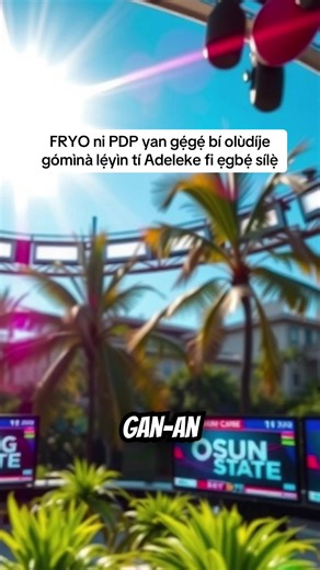 FRYO ni PDP yan gẹ́gẹ́ bí olùdíje gómìnà lẹ́yìn tí Adeleke fi ẹgbẹ́ sílẹ̀ Nigerian politics today Naija news update Nigeria breaking news Nigerian culture and identity Nigeria economy Nigerian diaspora perspective Nigeria government decisions Osun state politics PDP primary election #nigerian #nigeriatiktok #nigeriatiktok🇳🇬🇳🇬🇳🇬 #nigerianpolitics #africantiktok