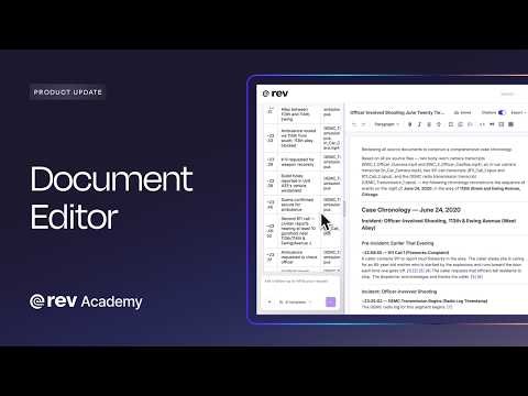 New: Generate and Edit Documents Inside Rev
