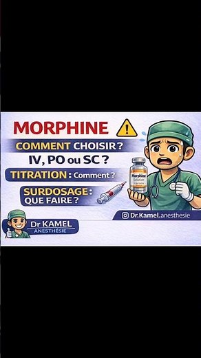 Morphine : comment iv ,po ou sc? si surdosage ,quoi faire ?