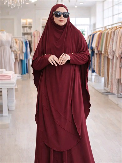 Abaya French khimar jersey membuat dirimu cantik dan terpesona! #abaya #gamis #outfit #xybca #fyp