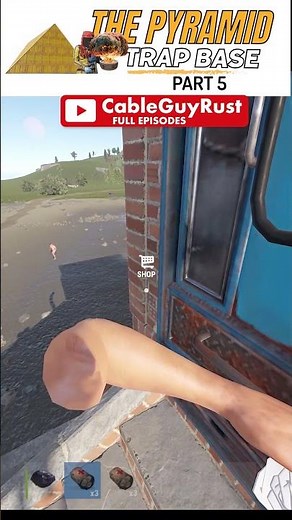 I Built a Pyramid Trap Base / Part 5 #cableguyrust #rust #rustgame #rustgameplay