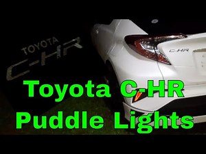 How Toyota CHR Puddle Lights Work | C-HR Magic Mirror Lights