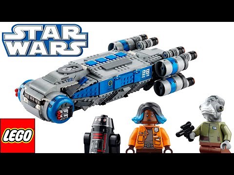 Lego Star Wars 75293 Resistance I TS Transport Speed Build Review