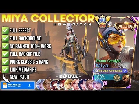 NEW Script Skin Miya Collector - Doom Catalisyt No Password | Full Effect Voice Patch Terbaru