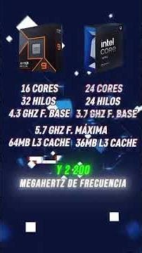 Intel core 9 versus Ryzen 9 9na gen ¿cuál comprar? ‪@Efetech_oficial‬
