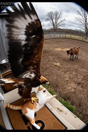 Kindness Beyond Species: 1 Brave Goat, 1 Second, 1 Unexpected Rescue #rescue #cat #goat #animals