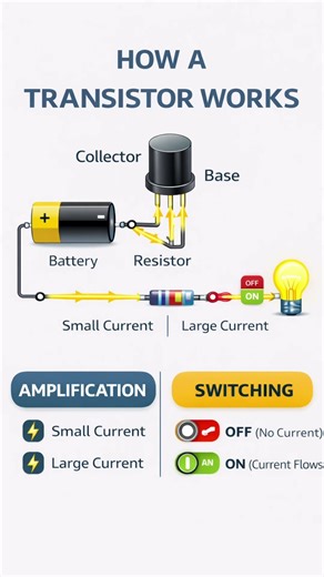 How capacitor, diode, resistor and transistor work electronics explained #electronics #science