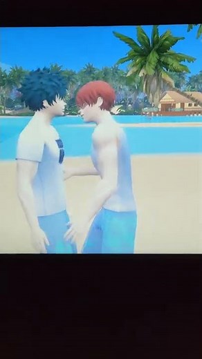 TodoDeku Sims kiss