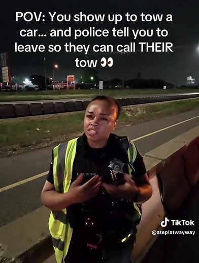 Tow Truck Driver Told to Leave by Police for Their Own Tow