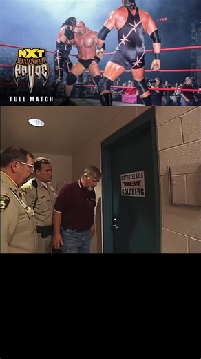 Goldberg vs KroniK Brian Adams and Brian Clark 2-on-1 handicap elimination match at WCW Halloween Havoc on October 29, 2000 #wcw #wwe #goldberg #viralvideo #wwetiktok @WWE