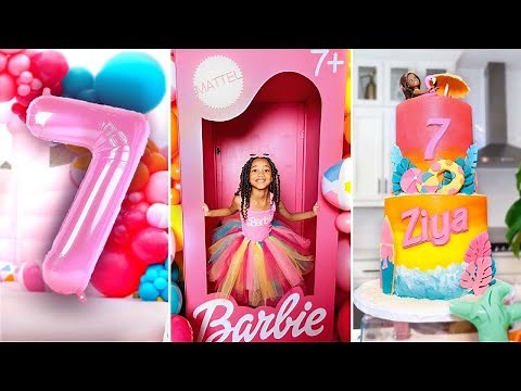 MALIBU BARBIE 7th Birthday Party! All BARBIE Everything!
