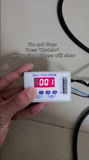 The Instructions to Use DMX Address Tool