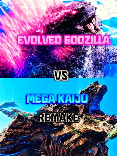 Evolved Godzilla VS Mega Kaiju Remake #godzilla #godzillaxkongthenewempire #mega#kaiju#pacificrim