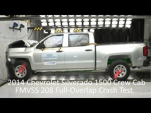 2014-2018 Chevrolet Silverado 1500 Crew Cab FMVSS 208 Unbelted Frontal Crash Test