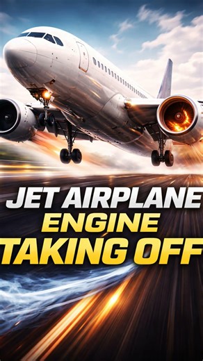 Jet Airplane Engine Taking Off 🔥✈️ | Powerful Aircraft Takeoff Sound Effect