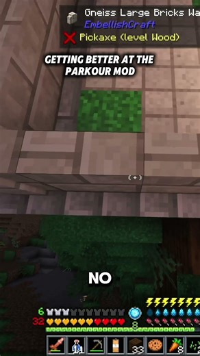 #minecraft Parkour mods should not be in every mod pack