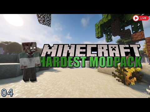 Trying to survive in MINECRAFT'S HARDEST MODPACK (TussleCraft Ep. 4)