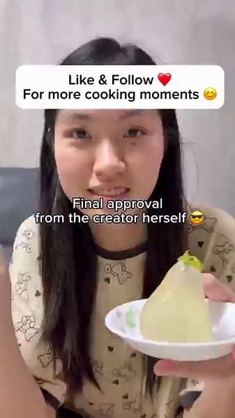 POV : My first time making 3D pear jelly easy recipes… and even my nephew approved 🍐💚 #food #jelly